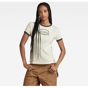 Bikini - Geribbelde Kraag - Jersey - Ronde Hals - Tekst Print