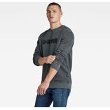 G-star - Distressed Logo R - Sweater - Biologisch Katoen - Regular Fit