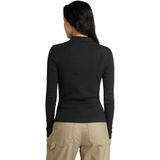 G-star Ribbed Lange Mouw Poloshirt Zwart XS Vrouw