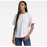 G-STAR - Shirt - Wit - Ronde Hals - Losse Pasvorm - Kwartmouw