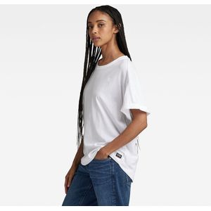 G-STAR - Shirt - Wit - Ronde Hals - Losse Pasvorm - Kwartmouw