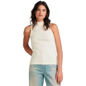 G-STAR - Mouwloze Top - Zwart - Geribbeld - Geweven Label