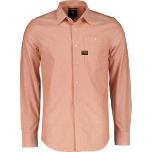 Bristum 2.0 Slim Shirt ls, meerkleurig (Burned Orange/White Oxford D23553-7665-d140), S
