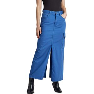 G-STAR RAW - Viktoria Long Cargo Rok - Blauw - 24W