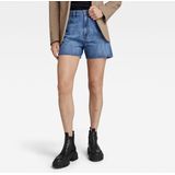 G-Star RAW - High Clean Edge - Korte Broeken - Blauw - Denim