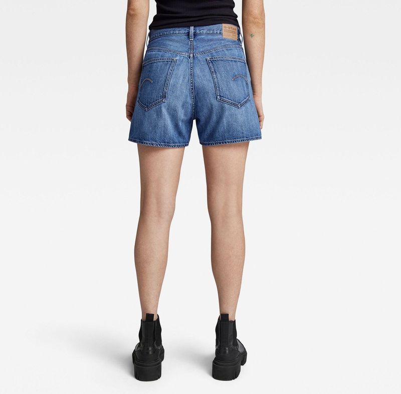 G-Star RAW - High Clean Edge - Korte Broeken - Blauw - Denim