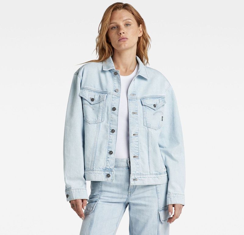 G-STAR RAW - Casual Denim Jas - Blauw - D24347-D536-G319