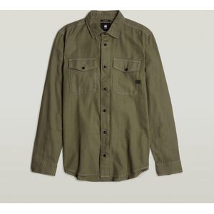 Shirt - Marine - Slim Fit - Katoen - Lange Mouwen - Knoopsluiting