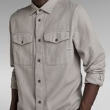 G-Star - D24963-D454-G493 Overhemd - Grijs - Katoen - Lange Mouwen - Duurzaam