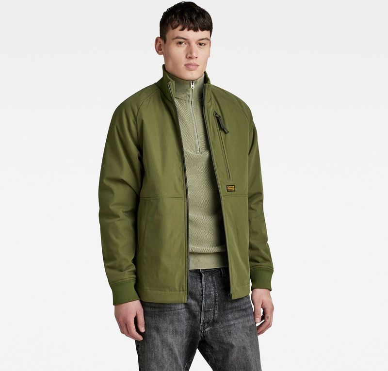 G-Star RAW Zomerjack Track met Logo Shadow Olive
