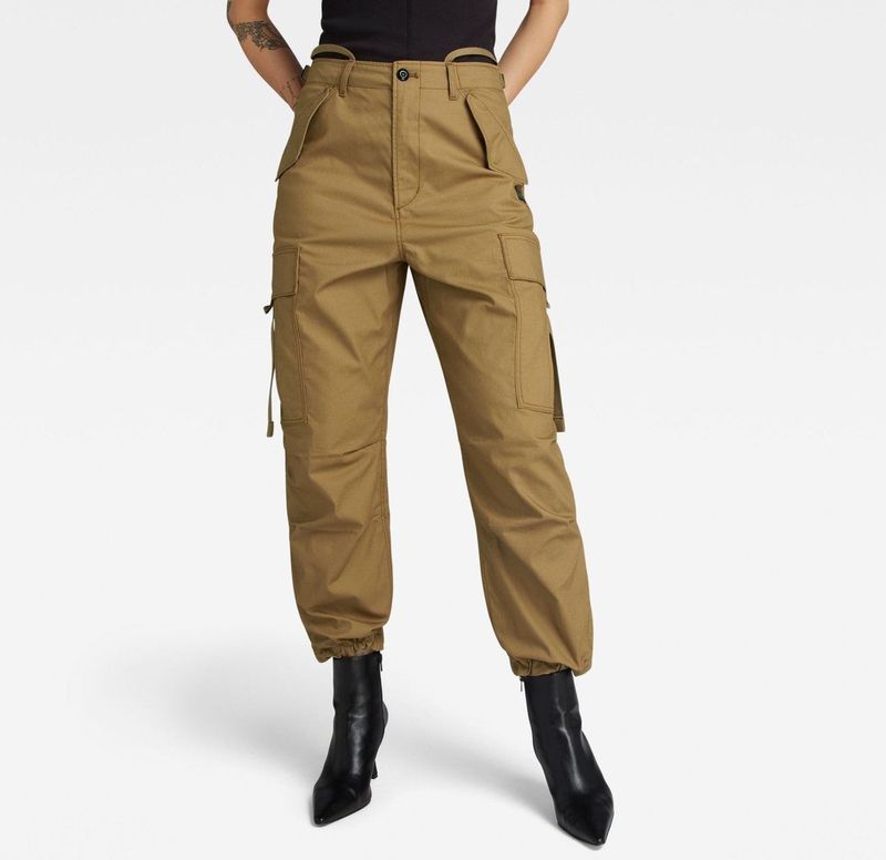 Cargobroek - Zwart - Katoen - Verstelbare Zoom