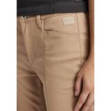 Chino broeken - Effen - Katoen - Regular Fit - Mid Waist - Lang/maxi