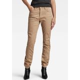Chino broeken - Effen - Katoen - Regular Fit - Mid Waist - Lang/maxi