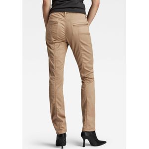 Chino broeken - Effen - Katoen - Regular Fit - Mid Waist - Lang/maxi