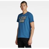 G-Starvoor mannen. D25021-336-110 3D T-shirt met stippen wit (XS), Casual, Korte mouwen, Biologisch katoen, Duurzaam