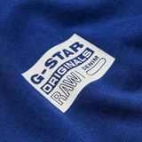 G-Star RAW - Originals Patch - T-Shirt - Midden Blauw - 100% Biologisch Katoen