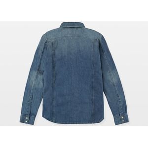 Kids Unisex 3301 Boys Shirt - Midden blauw - jongens