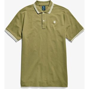 G-STAR - Dunda Slim Stripe - Poloshirt - Groen - 1 stuk