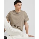 Shirt 'Lash' - T-shirt - Normale Pasvorm - Kwartmouw - Mélange