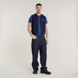 Shirt - Mélange - Jersey - Kwartmouw - Normale Pasvorm