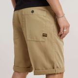 G-star Raw - Pleated Chino Short - Korte Broek - Beige - Katoen