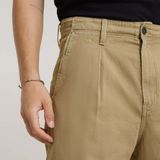 G-star Raw - Pleated Chino Short - Korte Broek - Beige - Katoen