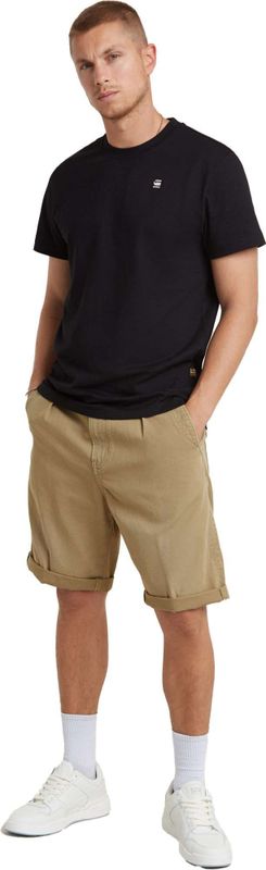 G-star Raw - Pleated Chino Short - Korte Broek - Beige - Katoen