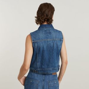 G-STAR - Shrunken Vest Wmn Jacket - Blauw - XXS