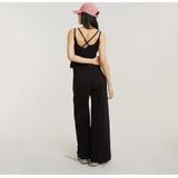 G-Star RAW - Spaghetti Strap Jumpsuit - Zwart - Katoen