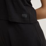 G-Star RAW - Spaghetti Strap Jumpsuit - Zwart - Katoen