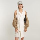 G-Star - D24621-D591-1284 Jurk - Wit - Katoen - Mouwloos