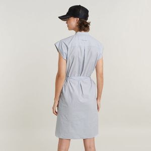 G-Star RAW - Saharienne Dress - Kleur Grapeade Mini Stripe - Materiaal Katoen