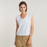 Top Riveted - Losse Top - V-Hals - Mouwloos - Biologisch Katoen - Cropped Lengte