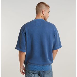 G-Star RAW Overdyed Loose r sw ss, blauw (Radar Blue Gd D24679-d688-g474), XL