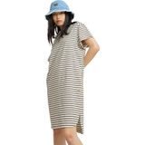 G-Star - D24484-C339-G613 - Gestreepte Jurk - Grijs - Korte Mouwen - Biologisch Katoen