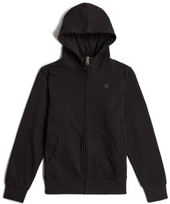 G-Star - Kids Unisex Hoodie Jacket - Zwart - Sweatvest