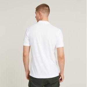G-Star - D25479-D248-110 Polo Oluv Slim - Wit - Katoen - Korte Mouwen