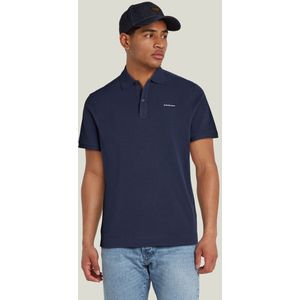 G-Star - Oluv Slim - Polo - Blauw - Katoen - Korte Mouwen