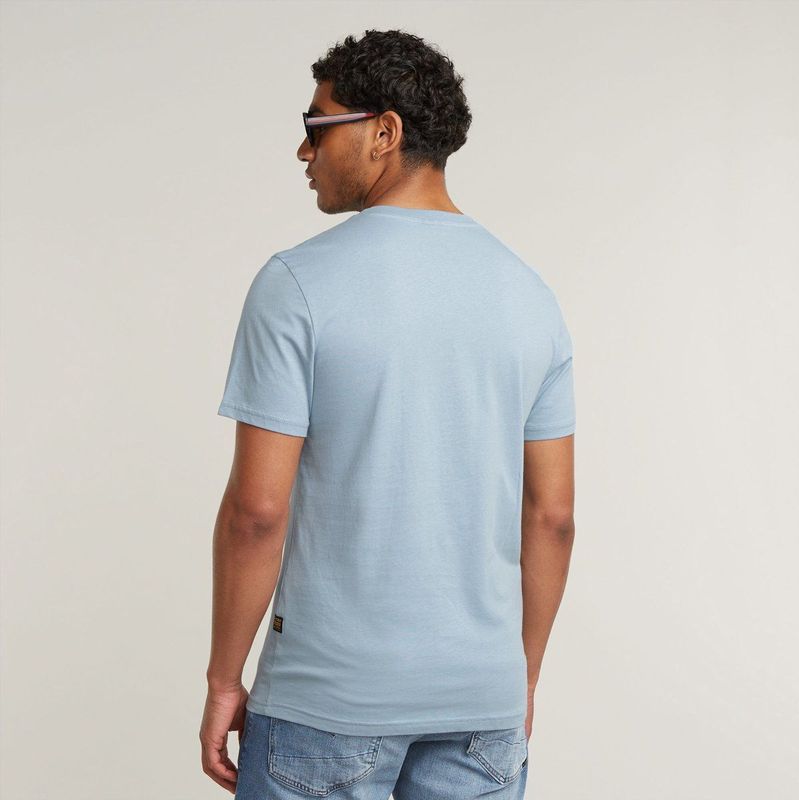 GRAW - Slim T-Shirt - Lichtblauw - Heren