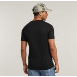 GRAW - Slim T-Shirt - Zwart - Heren