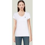 G-STAR - Shirt - Wit - Slanke Pasvorm - Kwartmouw