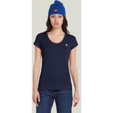 G-STAR - Shirt - Navy - T-shirt - Slanke Pasvorm - Kwartmouw