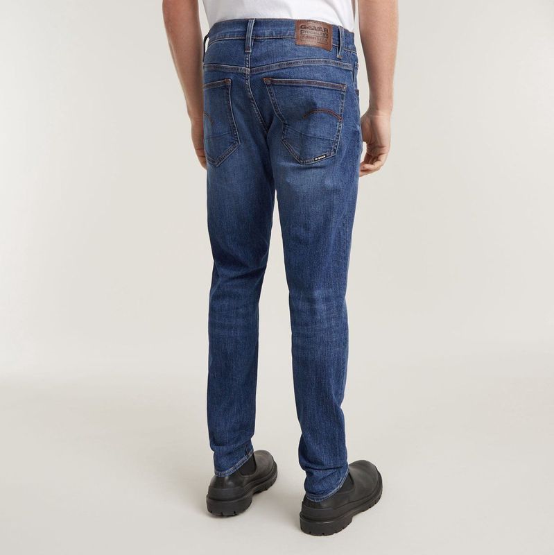 G-Star - 3301 Slim - Jeans - Blauw - Casual - Katoen - Denim
