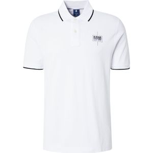 G-Star Raw Borst Logo Gestreepte Polo Korte Mouwen, wit (White D25719-d248-110), S