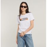 G-star - Old Skool Logo R - T-shirt - Zwart - 100% Biologisch Katoen