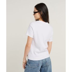 G-star - Old Skool Logo R - T-shirt - Zwart - 100% Biologisch Katoen