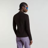 G-Star RAW - Mock Top - T-shirt - Zwart - Biologisch Katoen - Slim Fit