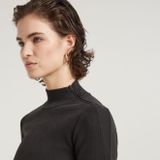 G-star - Asymmetric T-shirt - Zwart - Biologisch Katoen - Slim Fit