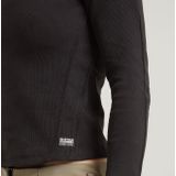 G-star - Asymmetric T-shirt - Zwart - Biologisch Katoen - Slim Fit