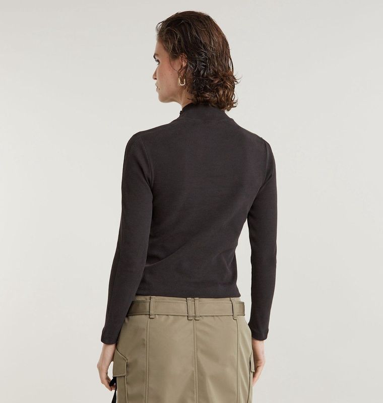 G-star - Asymmetric T-shirt - Zwart - Biologisch Katoen - Slim Fit